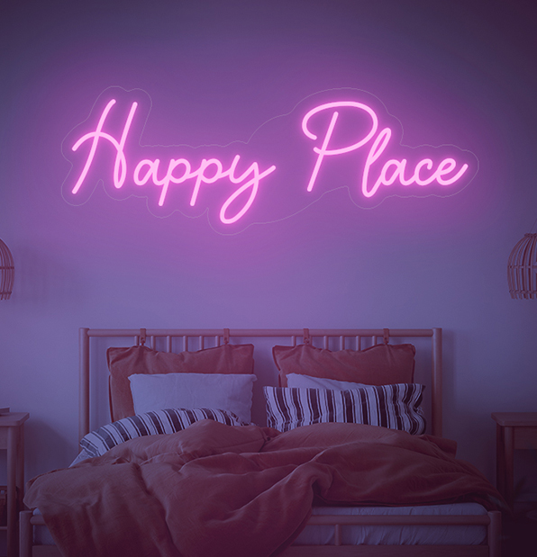 My Happy Place Neon Sign LED Light