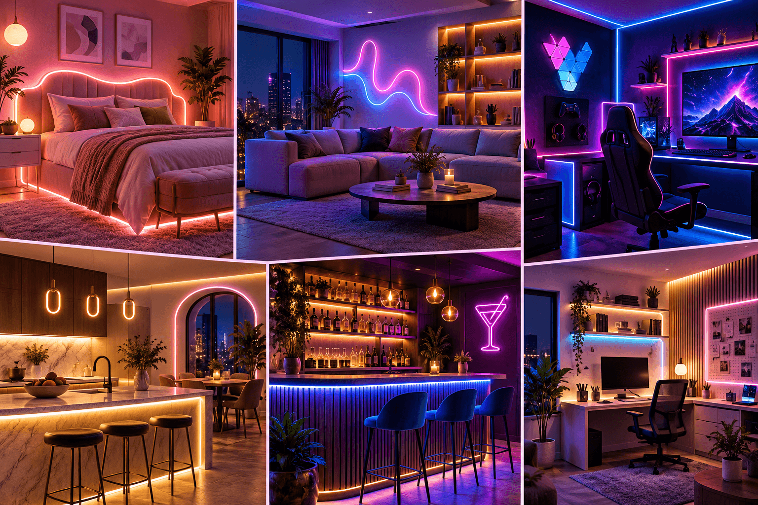 15 Neon Rope Light Ideas for Every Room 15 Neon Rope Light Ideas for Every Room