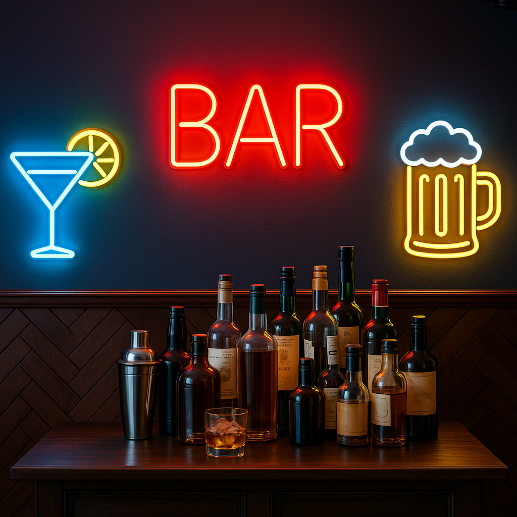 33 Best Neon Bar Signs to Brighten Up Your Home Bar