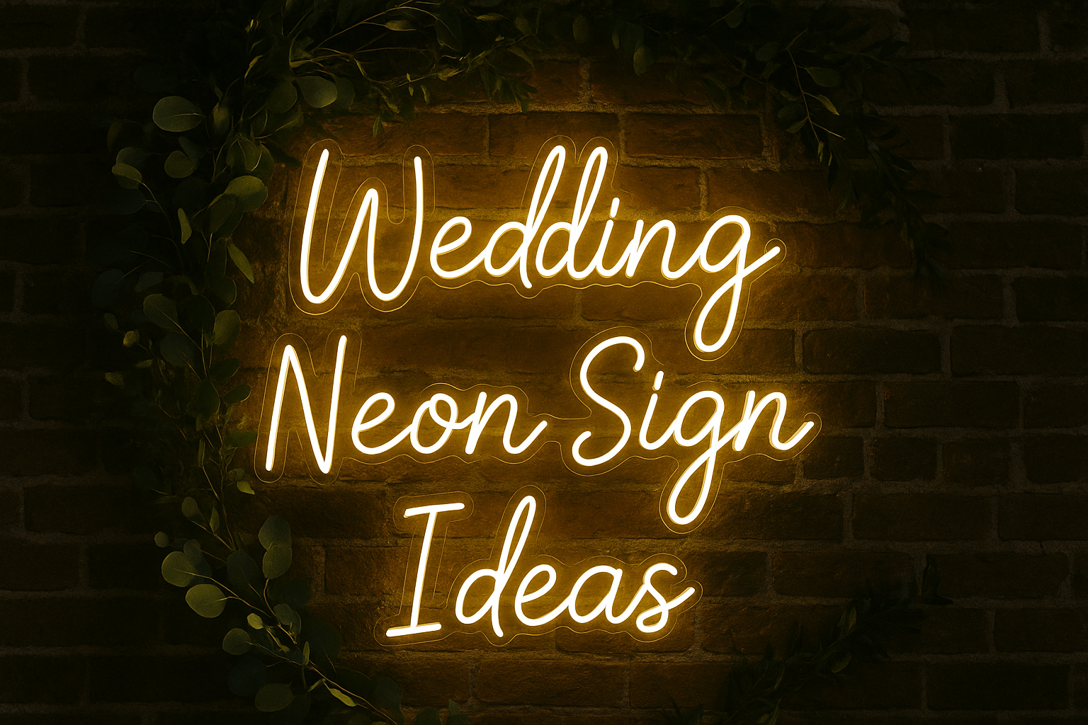 55 Unique Wedding Neon Sign Ideas to Light Up Your Big Day