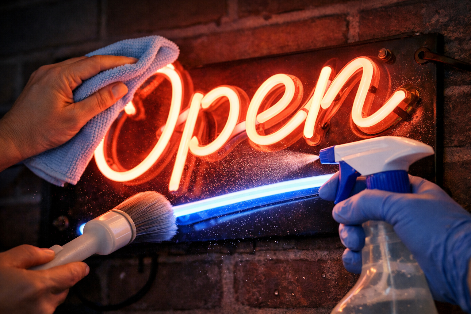 How to Clean a Neon Sign Without Damaging the Glow