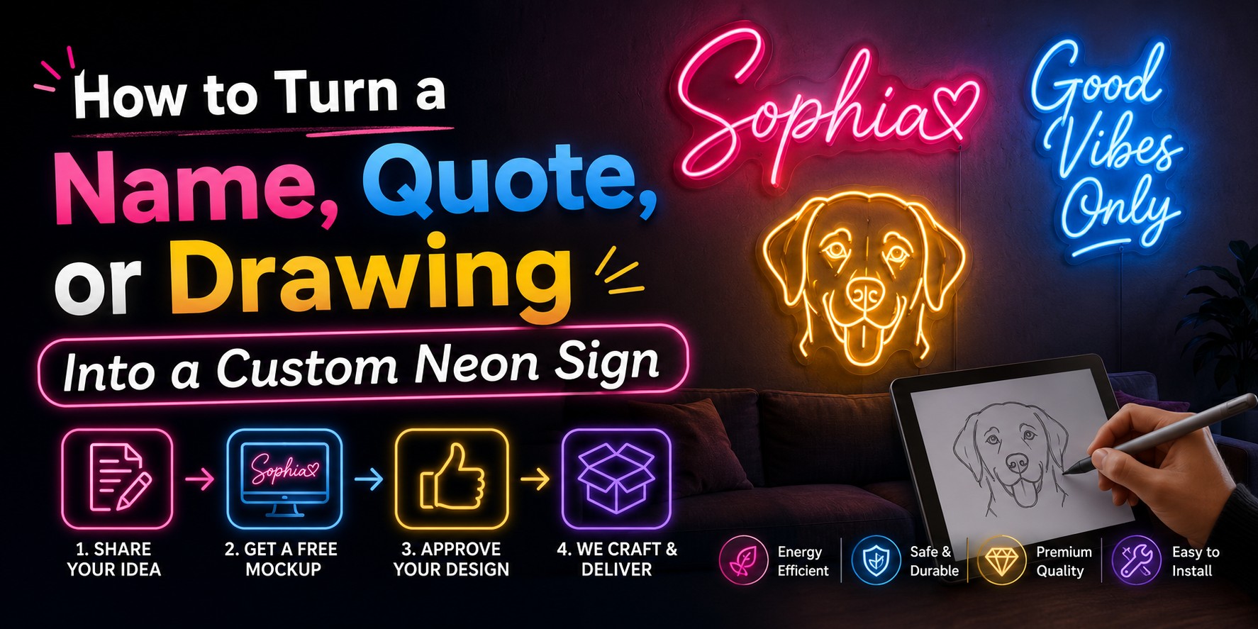 How to Turn a Name, Quote, or Drawing Into a Custom Neon Sign How to Turn a Name, Quote, or Drawing Into a Custom Neon Sign
