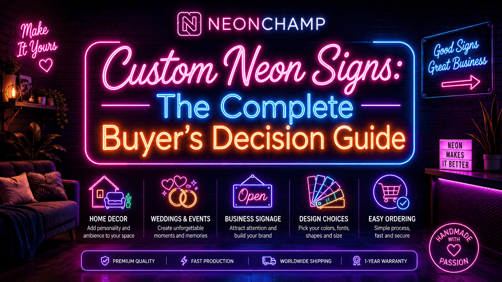 Custom Neon Signs: The Complete Buyer's Decision Guide