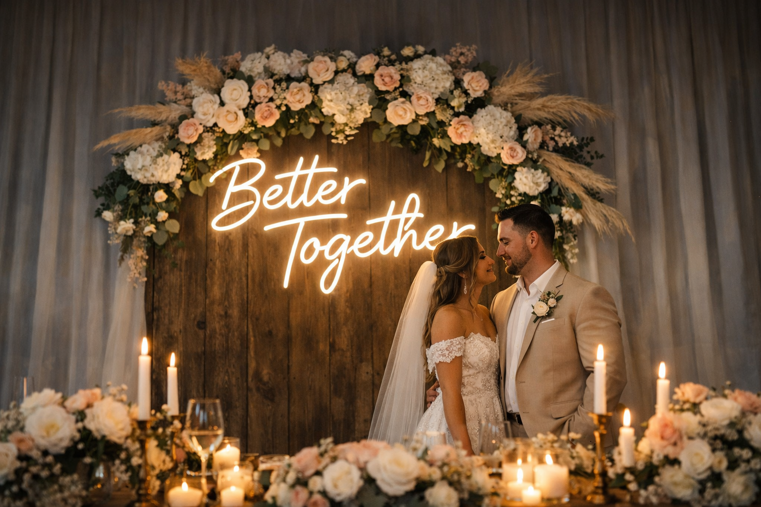 Best Neon Sign Size for Wedding Photos & Decor