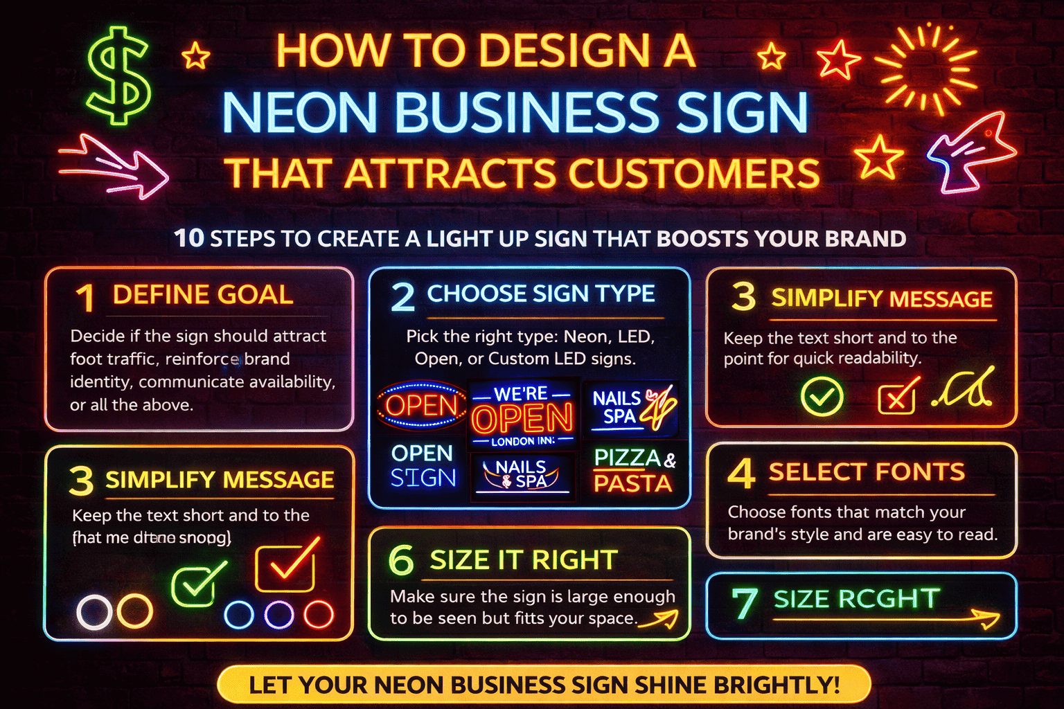 How to Design a Neon Business Sign That Attracts Customers