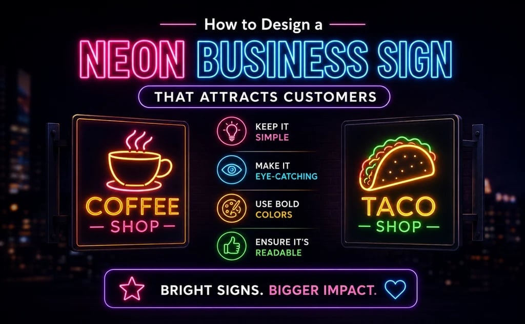 How to Design a Neon Business Sign That Attracts Customers