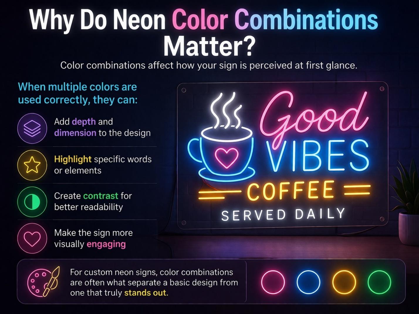 What Are the Best Neon Color Combinations for Signs