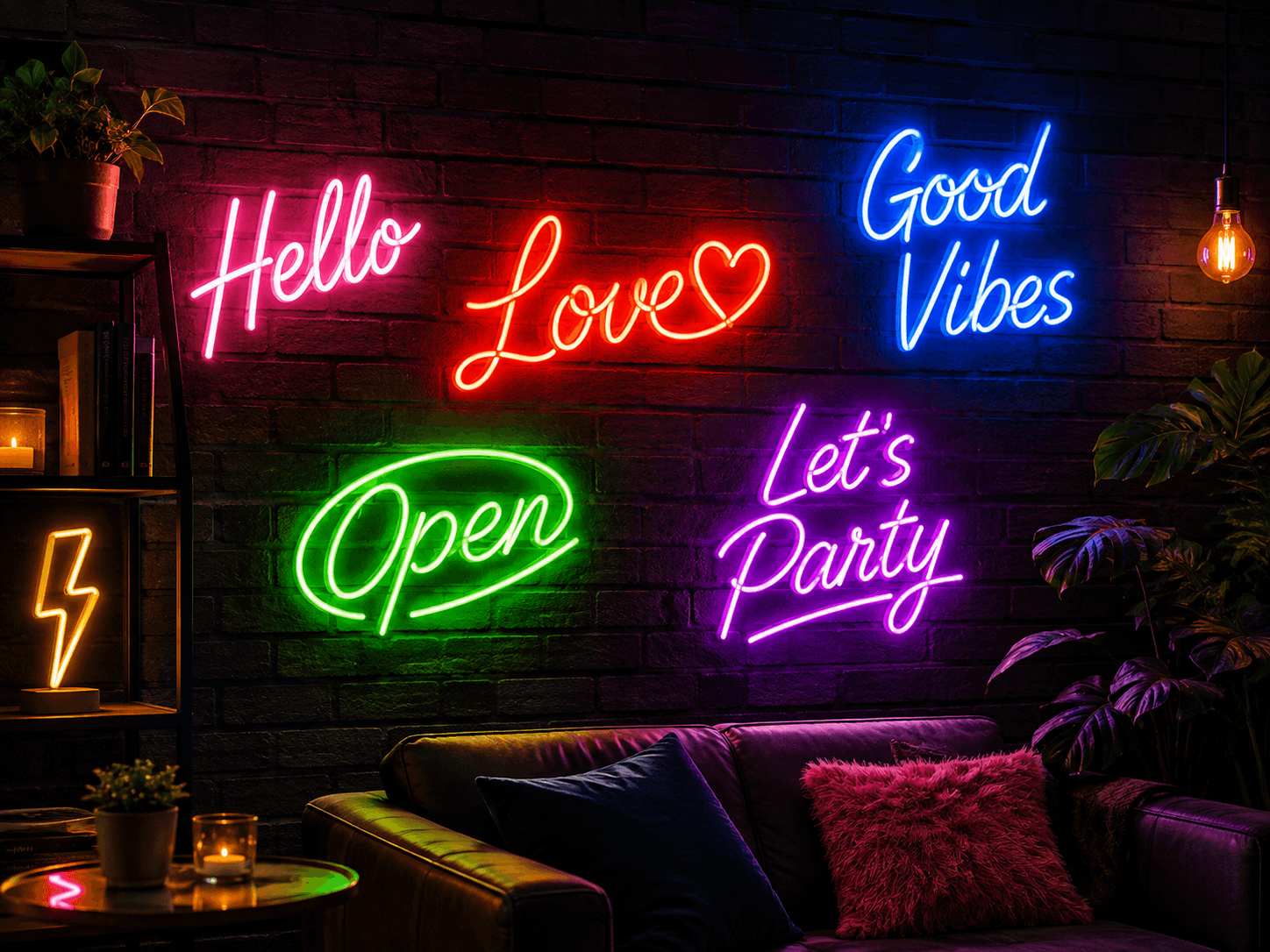 What Can You Put on a Custom Neon Sign? 100 Text, Logo, and Design Ideas What Can You Put on a Custom Neon Sign? 100 Text, Logo, and Design Ideas