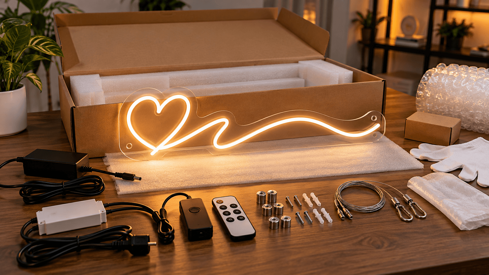 What's Included With a Custom LED Neon Sign? A Buyer's Checklist