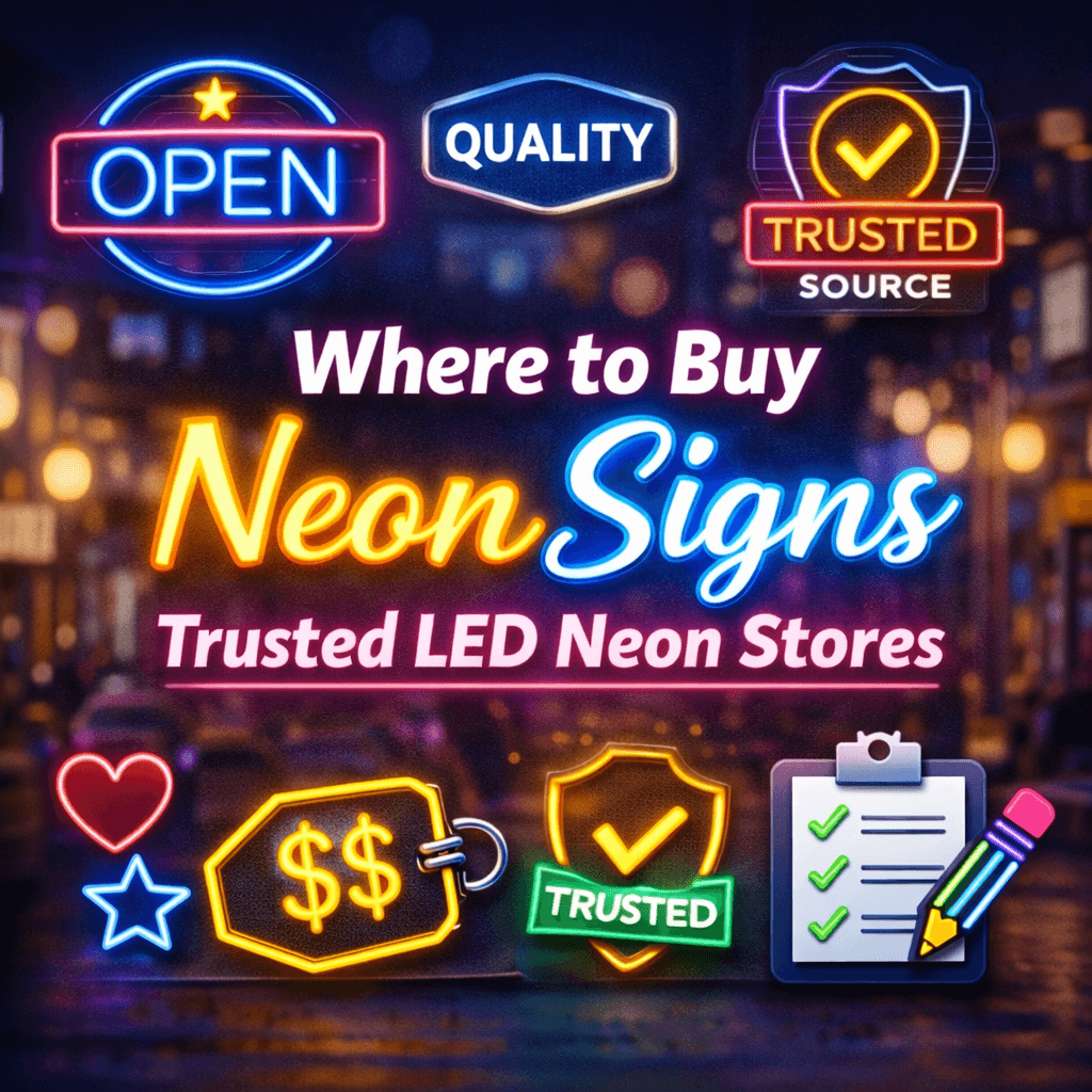 Where to Buy Neon Signs Trusted LED Neon Stores