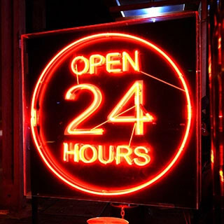 Business hours LED neon signs NeonChamp portfolio