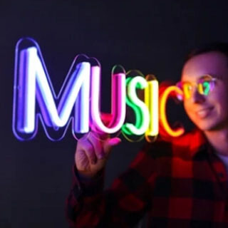 Music text LED neon signs NeonChamp portfolio Music text LED neon signs NeonChamp portfolio
